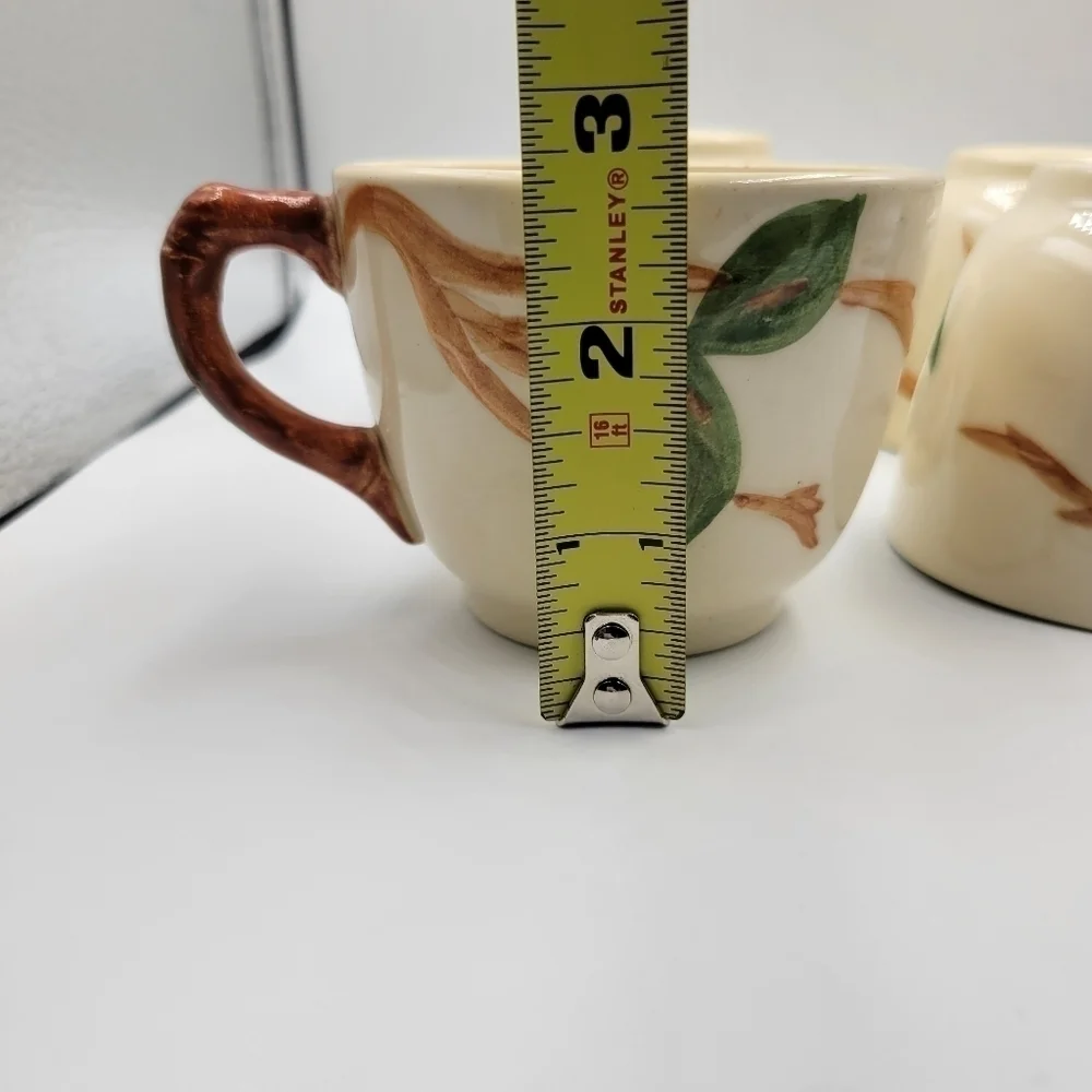 Vintage Franciscan Apple Set of 4 Cups & 4 Saucers